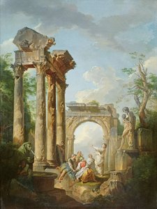 Las ruinas del Templo de Vespasiano